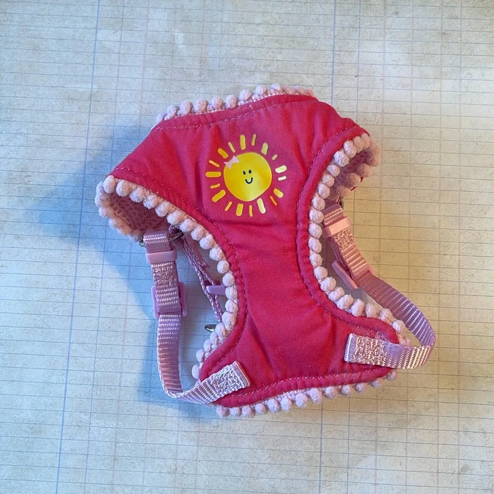 Top Paw Smiley Sunshine Pink Pet Harness